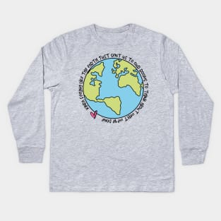 Kinda Feeling Like The Earth Just Sent Us To Our Rooms To Think About What We've Done COVID-19 Lockdown Quote Kids Long Sleeve T-Shirt